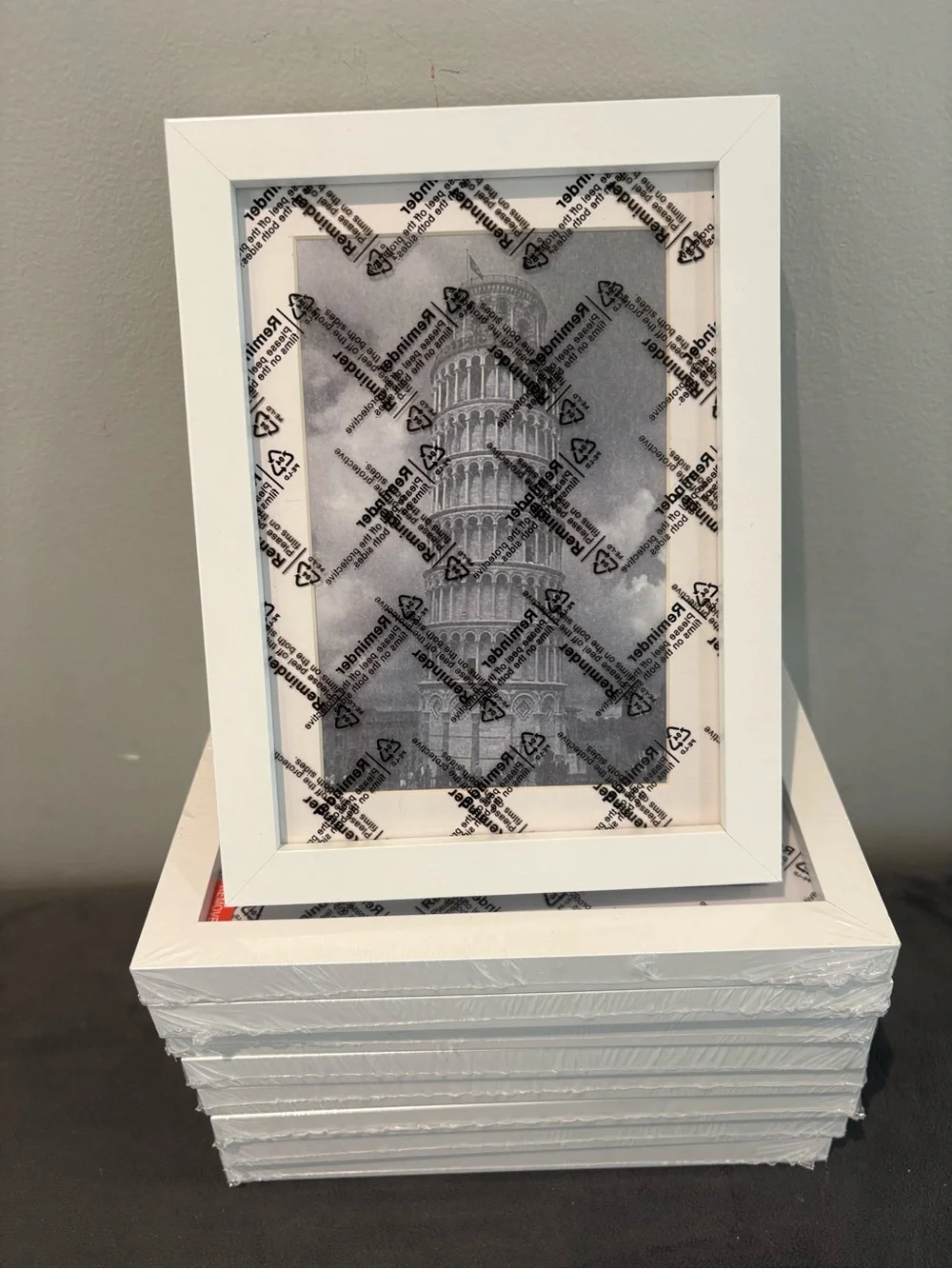 Set of 9 White wood Decorative Photo Frame - NWT